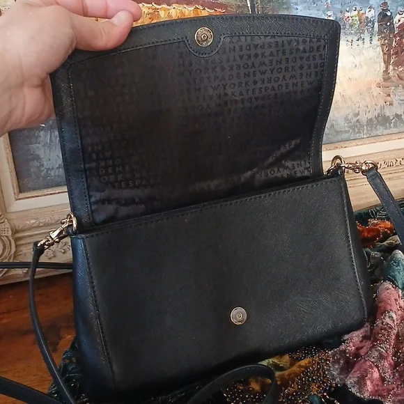 Firm $$ LIKE NEW!! Kate Spade Laurel Way Greer Crossbody Bag in black - Picture 10 of 15